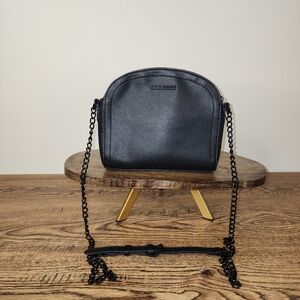 Steve Madden NWOT Black Crossbody Triple Pocket Purse with Black Chain Strap!